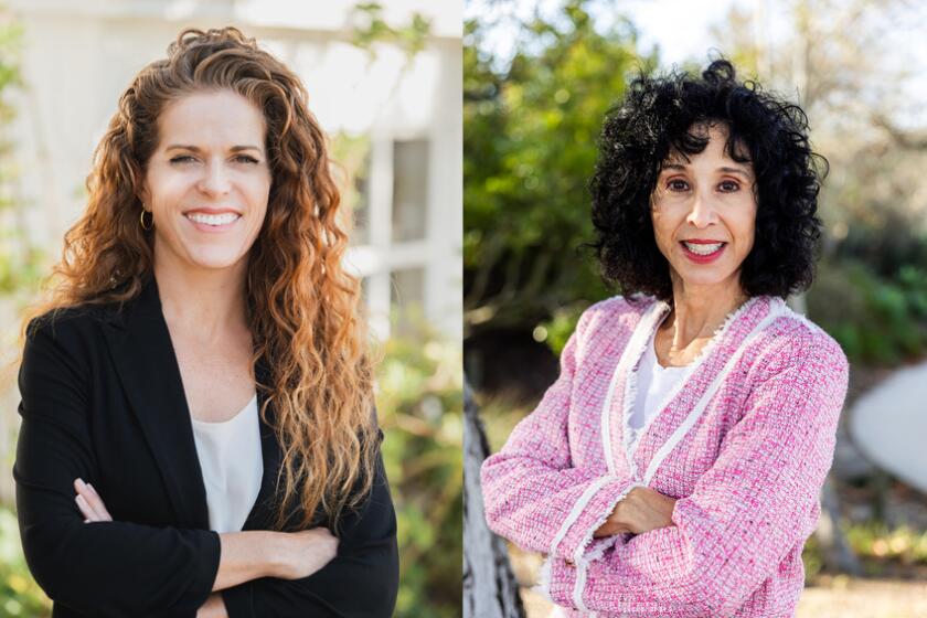 Hallie Jones, left, and Judie Mancuso are running for election to the Laguna Beach City Council in November.