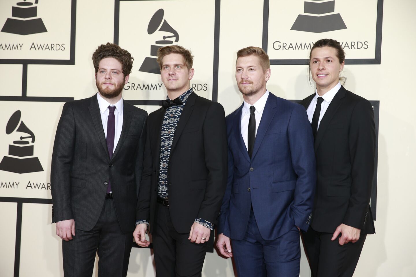 The band needtobreathe, at the Grammys with "Multiplied," nominated in the contemporary Christian music performance/song category.