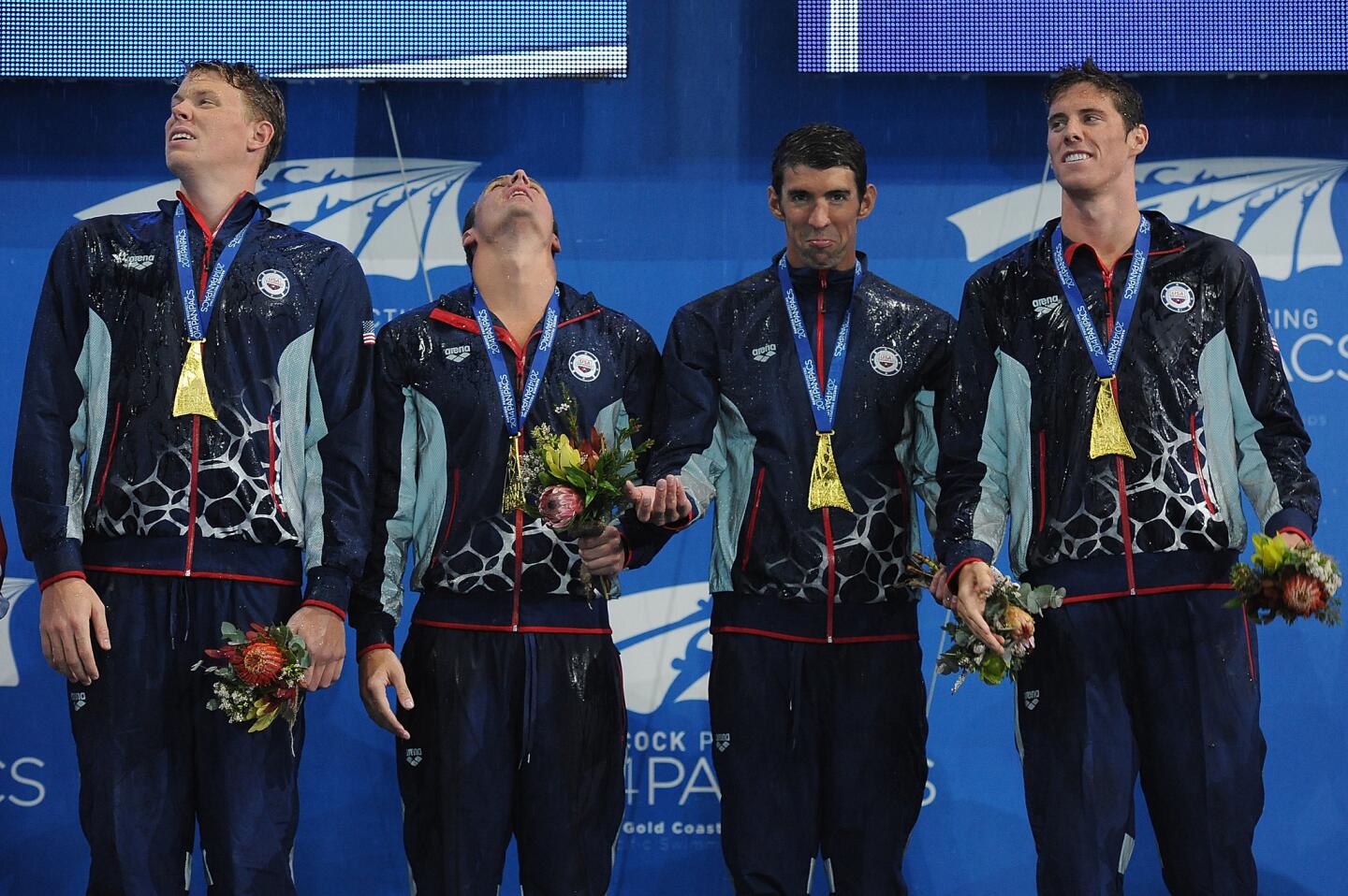 Matt Mclean, Ryan Lochte, Michael Phelps, Coner Dwyer