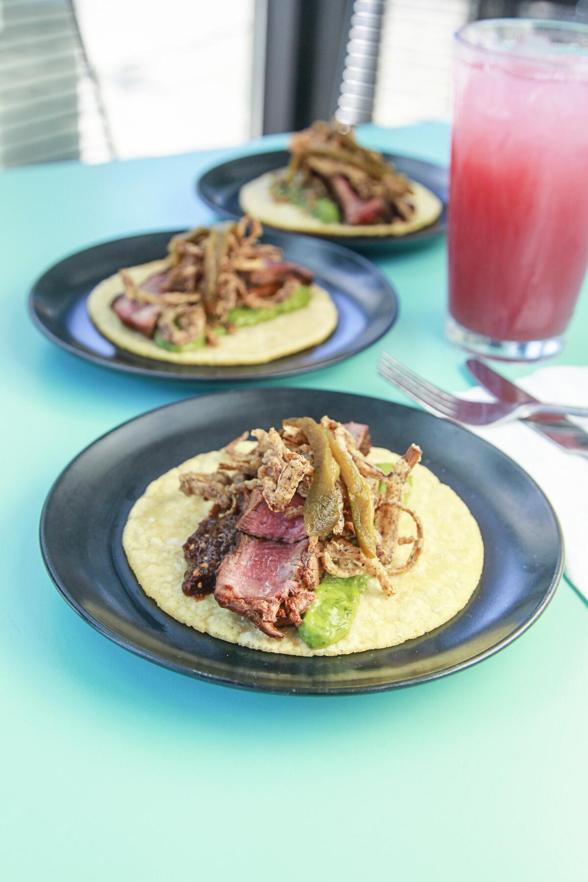 Filet Mignon tacos from Lola 55.