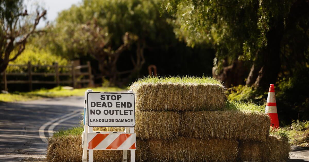 Ajoutez les coupures de gaz à la douleur de la côte rampante de Rancho Palos Verdes