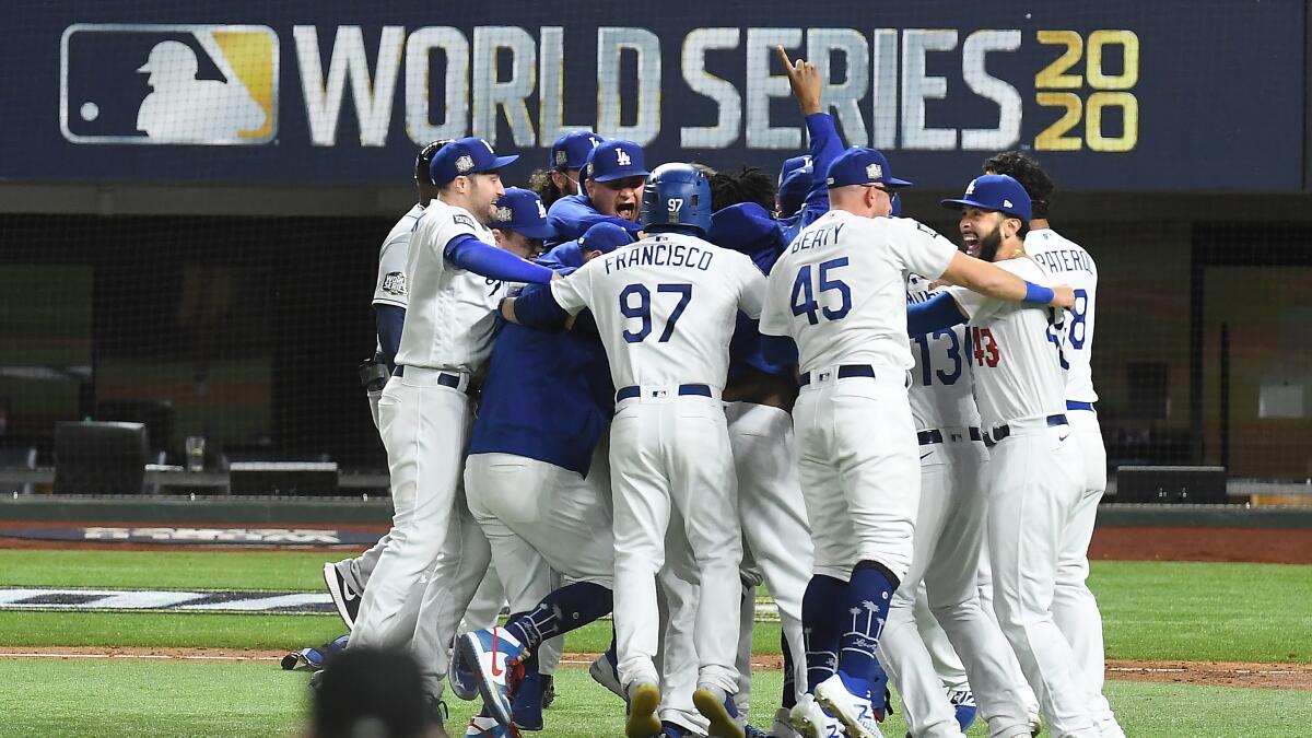 Is Dodgers' World Series title cheapened by unique 2020 season? – Orange  County Register