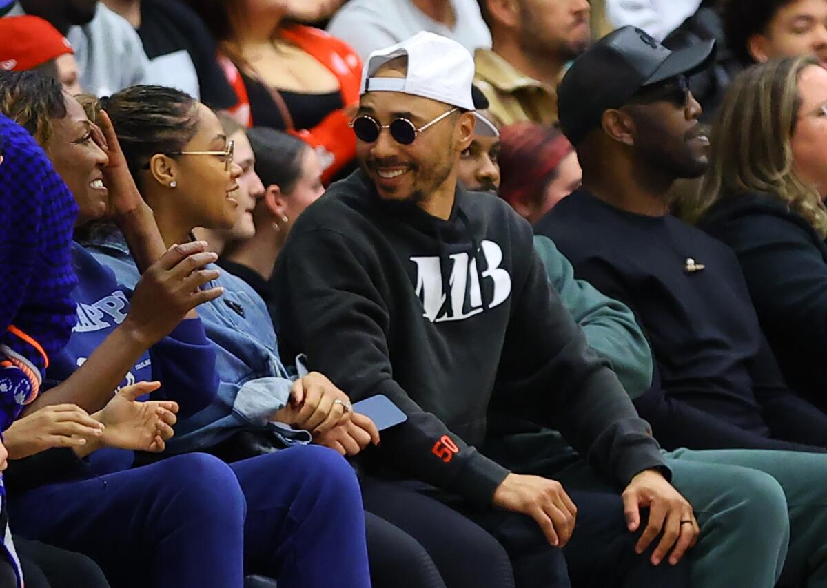 Dodgers star Mookie Betts was courtside at Sierra Canyon for a game against Harvard-Westlake.