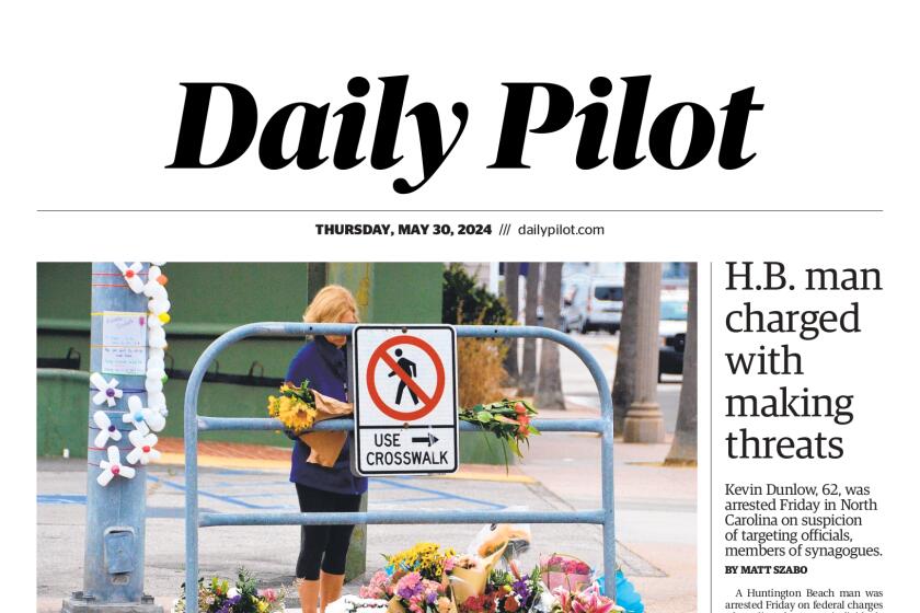 Front page of the Daily Pilot e-newspaper for Thursday, May 30, 2024.