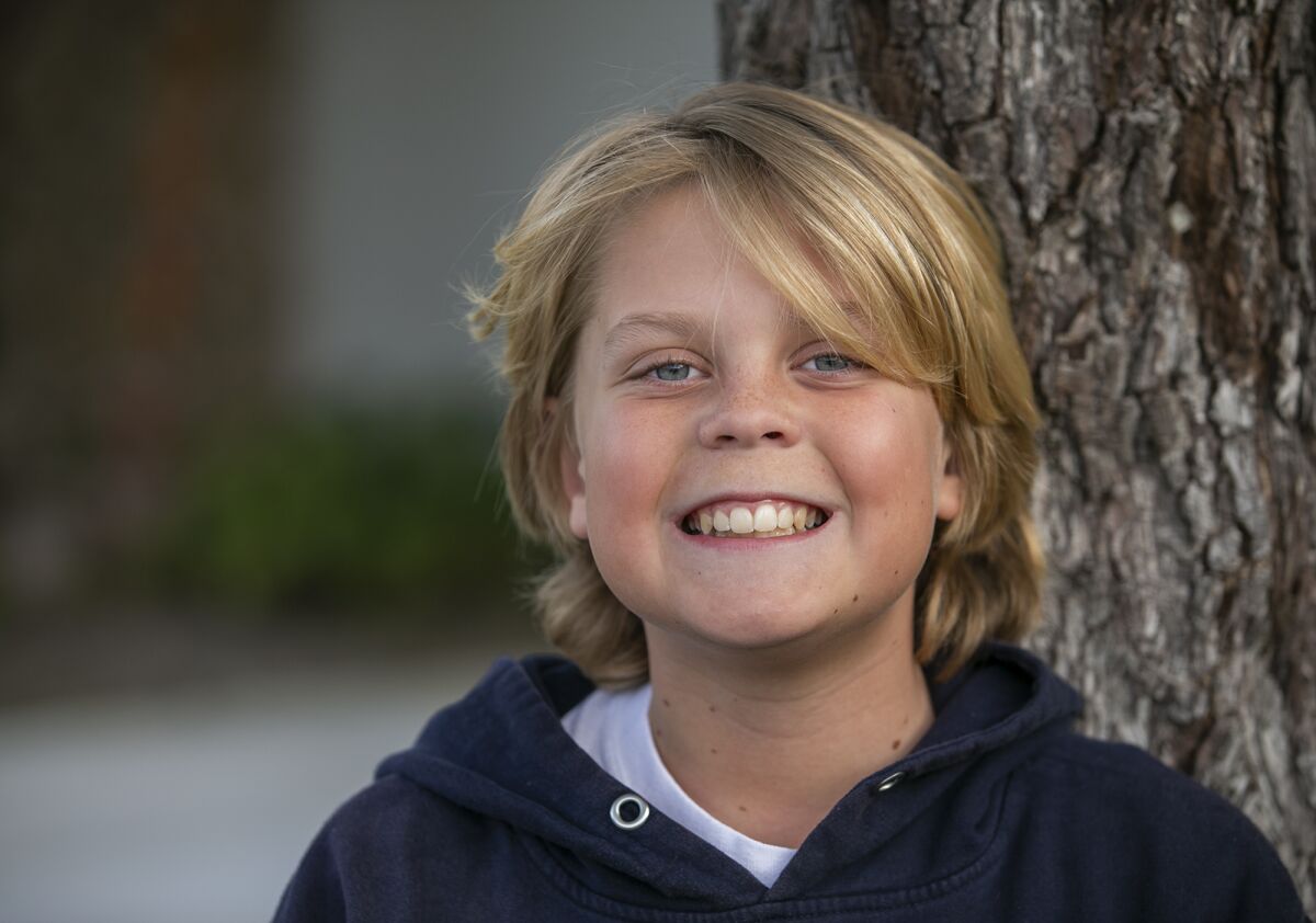 Huntington Christian School sixth-grader Miller Ruiz recently won a contest to name Caltrans’ new mascot.