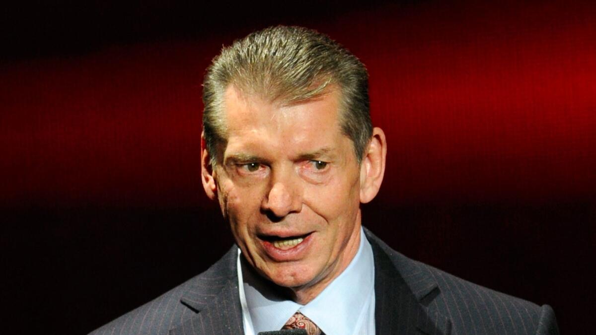 WWE Chief Executive Vince McMahon, shown in 2014, plans to launch an eight-team XFL in 2020.