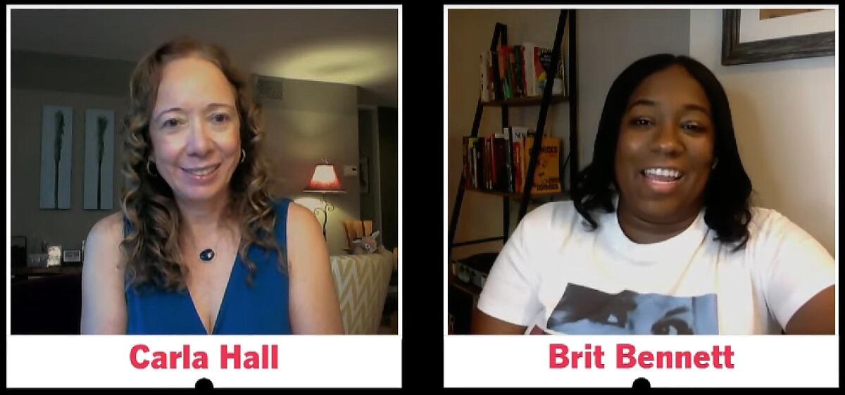 Brit Bennett discusses her bestselling novel, "The Vanishing Half" with writer Carla Hall and the L.A. Times Book Club.