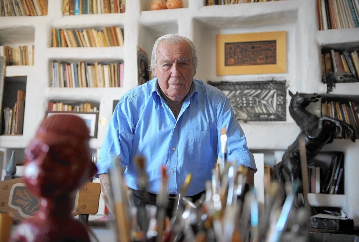 Uruguayan artist Carlos Paez Vilaro in 2009 in Casapueblo, the sprawling four-star hotel outside Punta del Este that included his workshop and a museum.