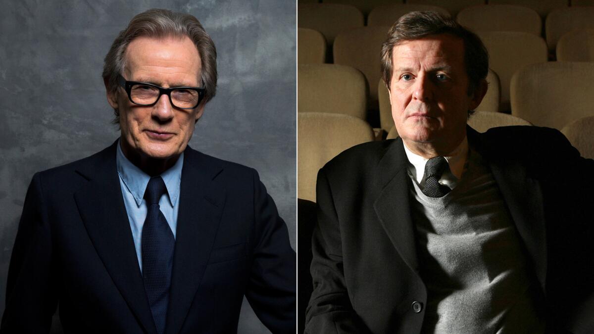 Bill Nighy, left, and David Hare have collaborated on numerous stage and screen projects, including the recent London revival of Hare's play "Skylight."