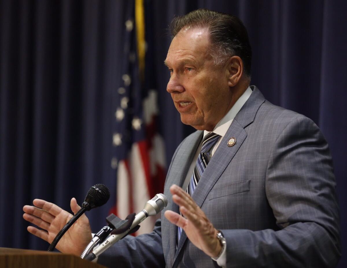 Orange County Dist. Atty. Tony Rackauckas says Supervisor Todd Spitzer is a shameless, ambition-crazed grandstander who has long harbored ambitions for the district attorney's job.