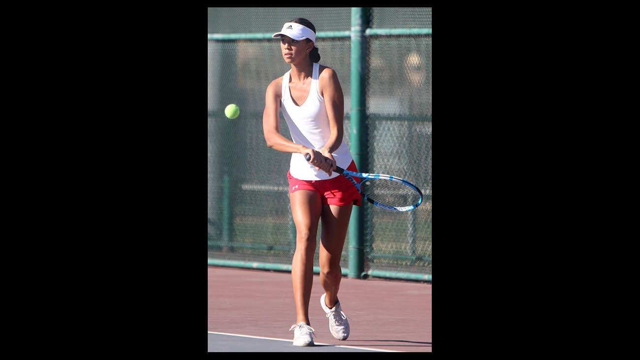 Photo Gallery: Burbank High vs. Burroughs in girls tennis