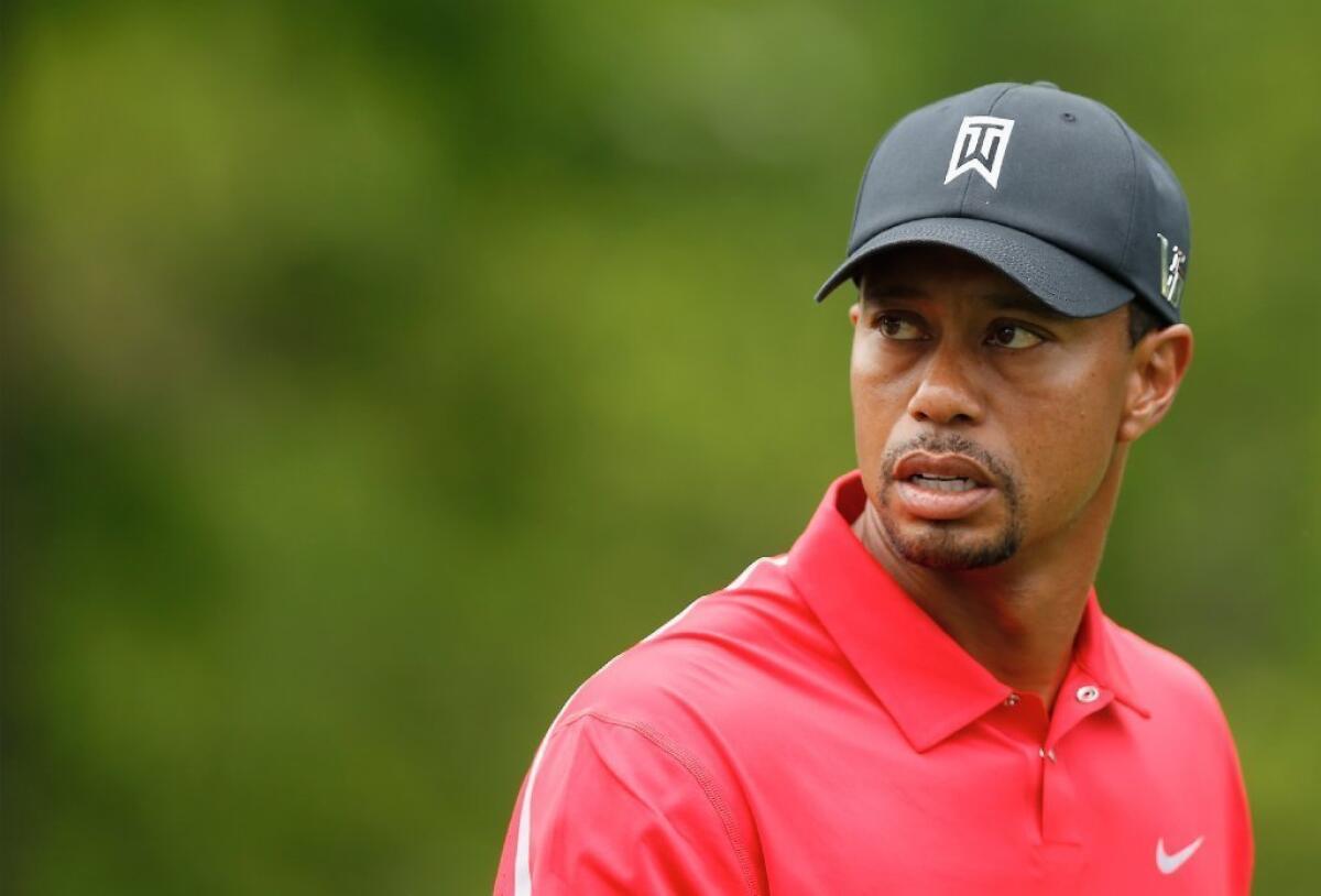 Tiger Woods plays in the final round of the Memorial Tournament on June 2.
