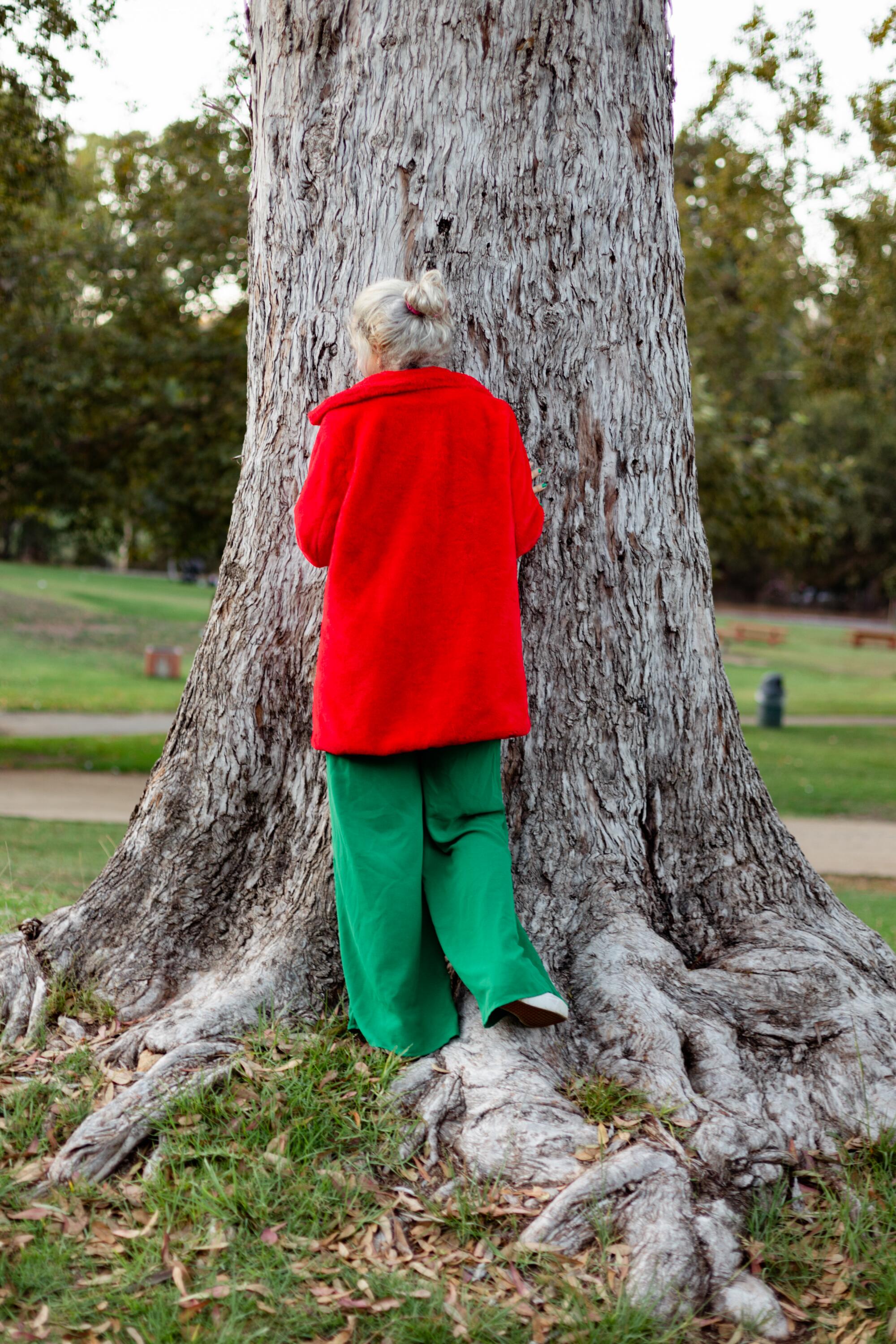 Clown in a park