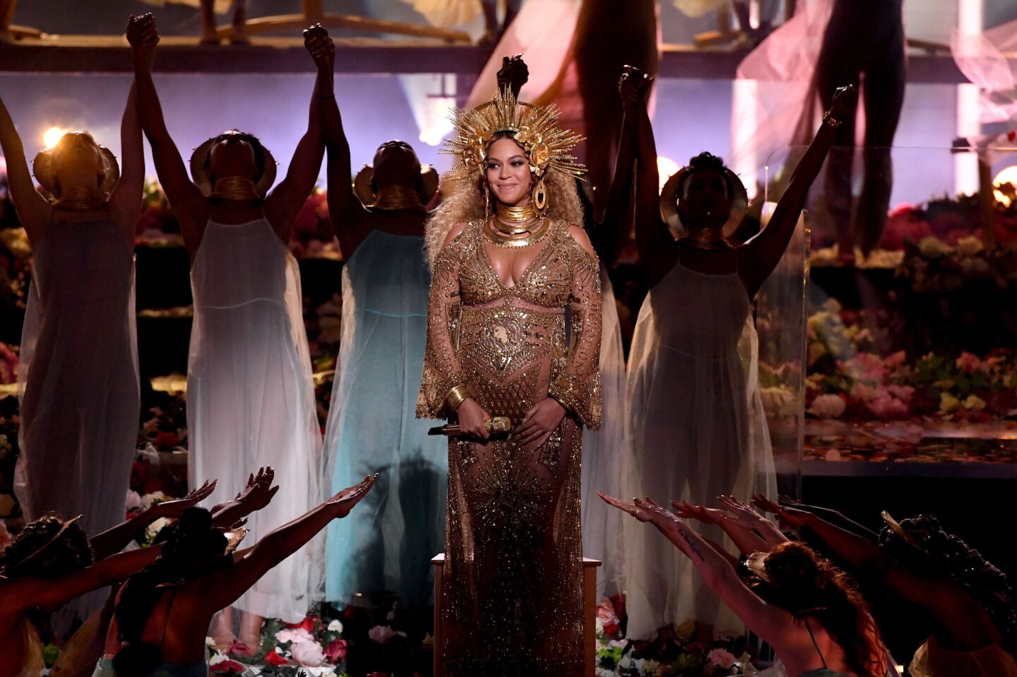 Beyonce basks in the glow of her Grammys performance.