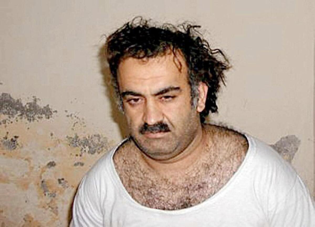 This photo obtained March 1, 2003 shows alleged plotter of the September 11, 2001 attack Khalid Sheikh Mohammed.