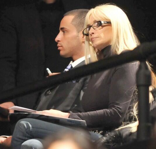 Victoria Gotti, daughter of the late Gambino crime family boss, and her son attend the Fashion for Relief Haiti NYC 2010 collection.