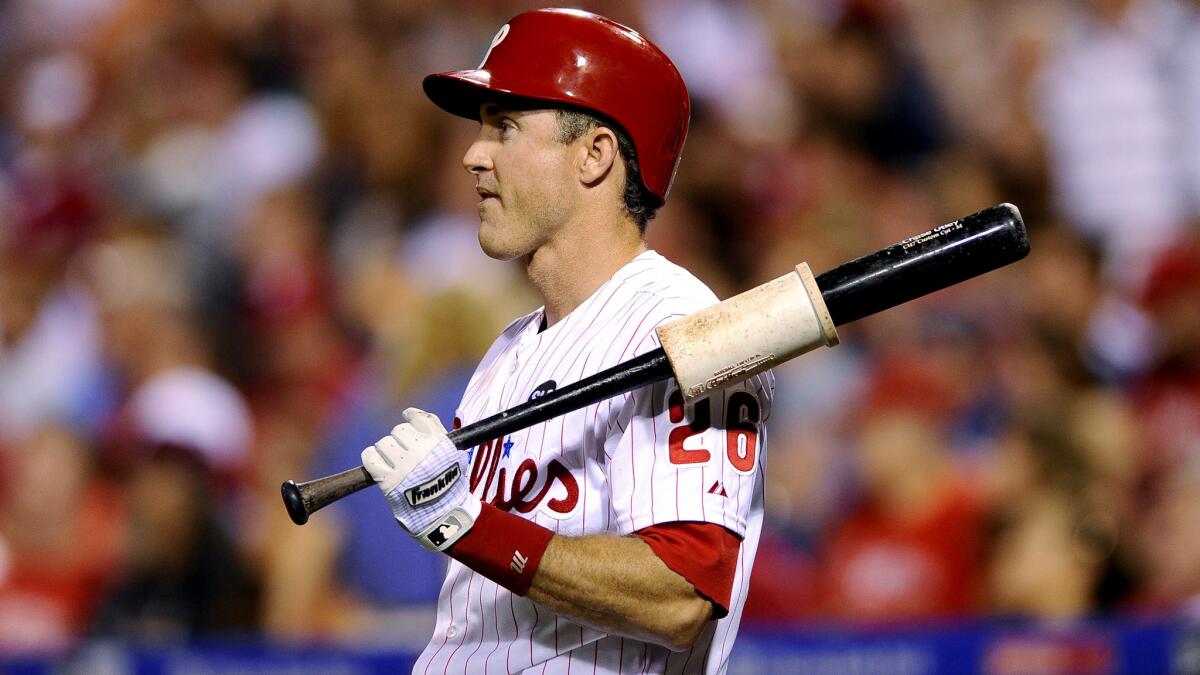 Phillies second baseman Chase Utley can veto any trade because he has 10 years of service in the majors and five with Philadelphia.