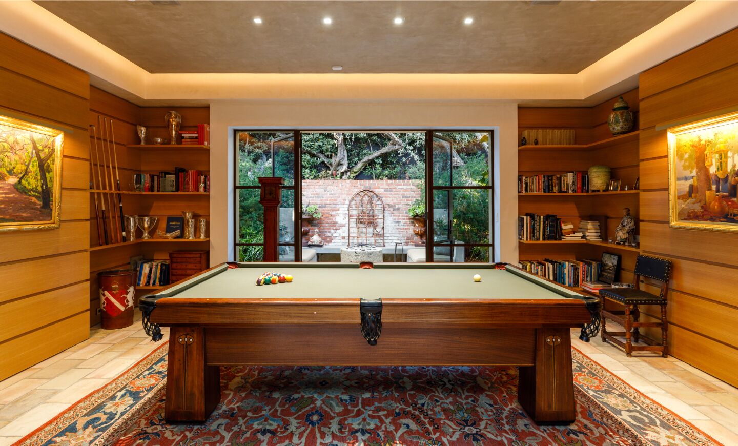 The billiard's room.