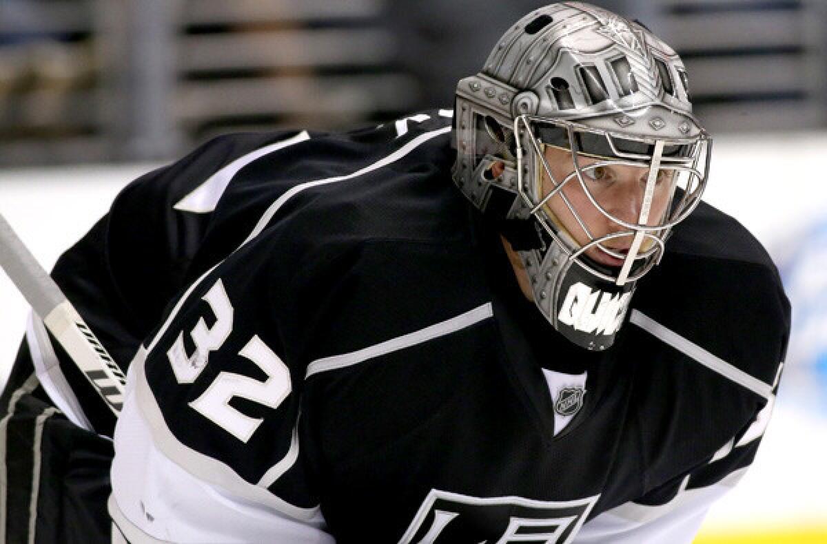Kings goalie Jonathan Quick could be back in the lineup for the first time since injuring his groin in November.