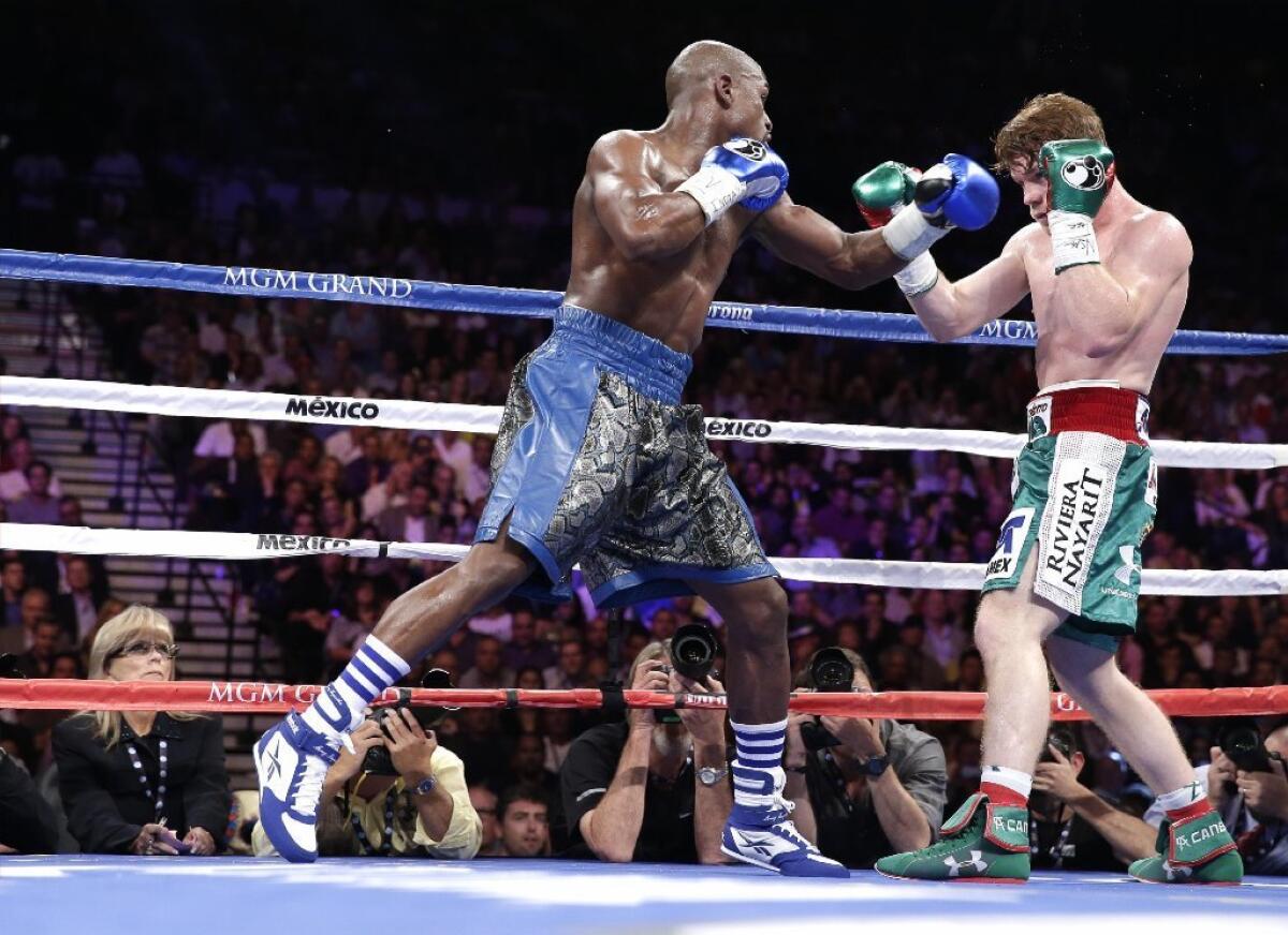 Showtime was a big winner in the fight between Floyd Mayweather, left, and Saul "Canelo" Alvarez.