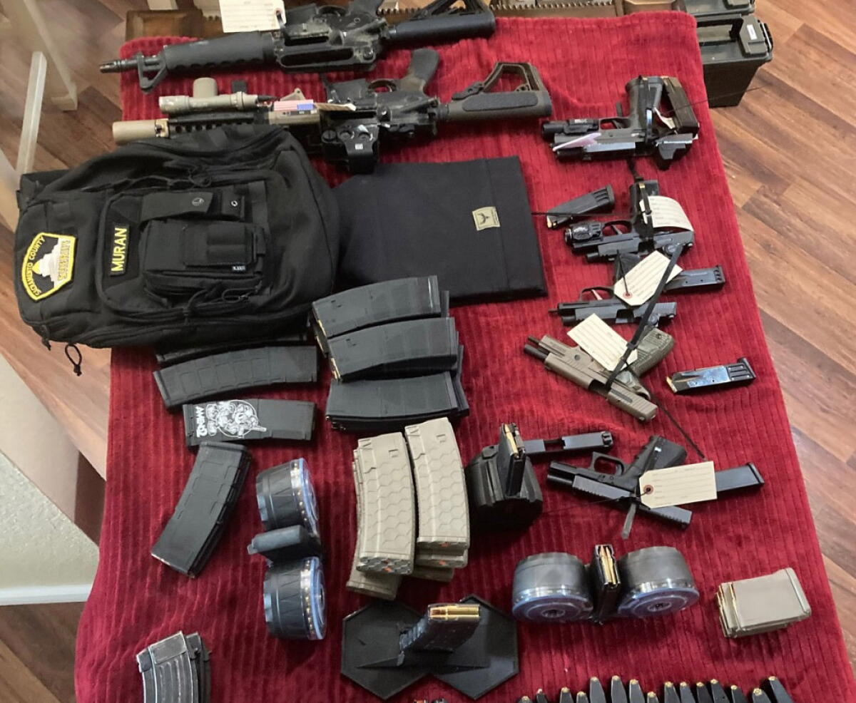 Police Weapon Roster California man had weapons, tactical gear and patches from multiple ...