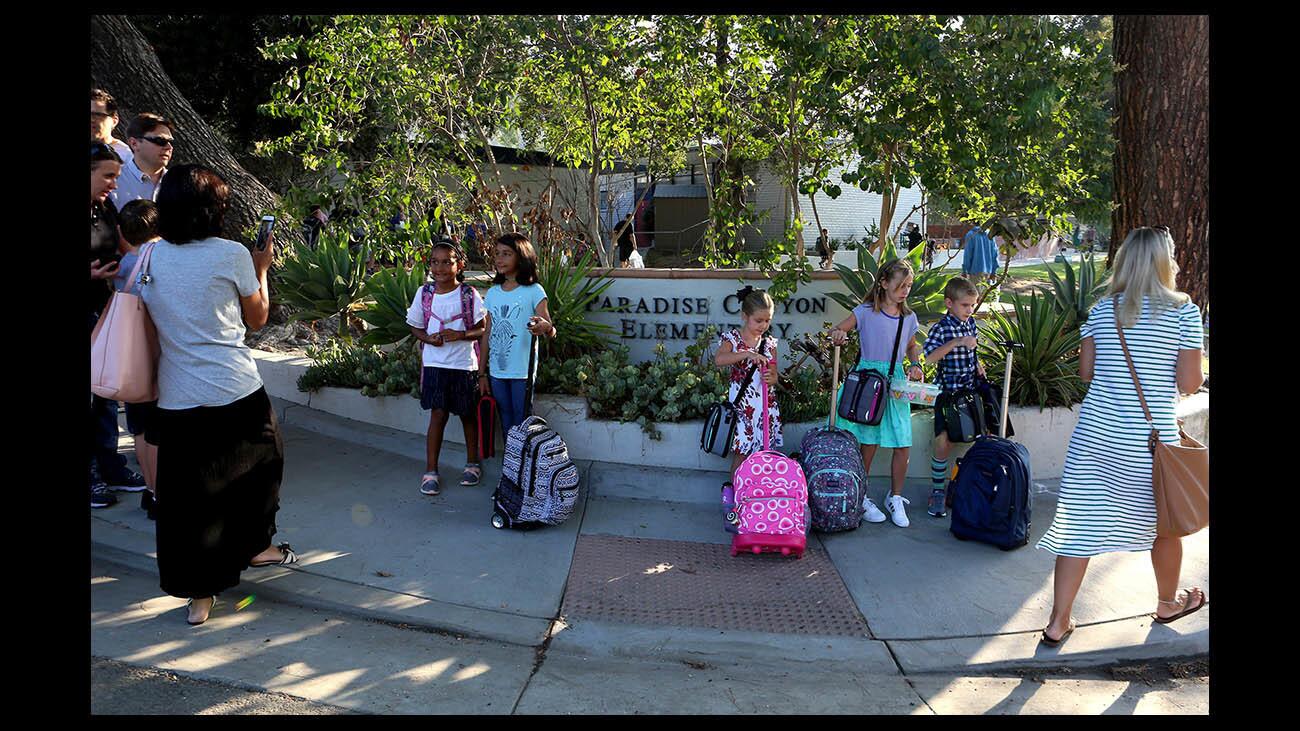 Photo Gallery: Paradise Canyon Elementary first day of school 2018 with new principal