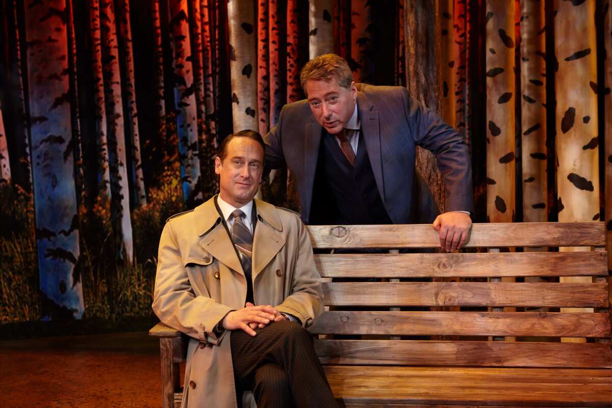 J. Todd Adams, foreground, and David Ellenstein in North Coast Repertory Theatre's 2019 production of "A Walk in the Woods."