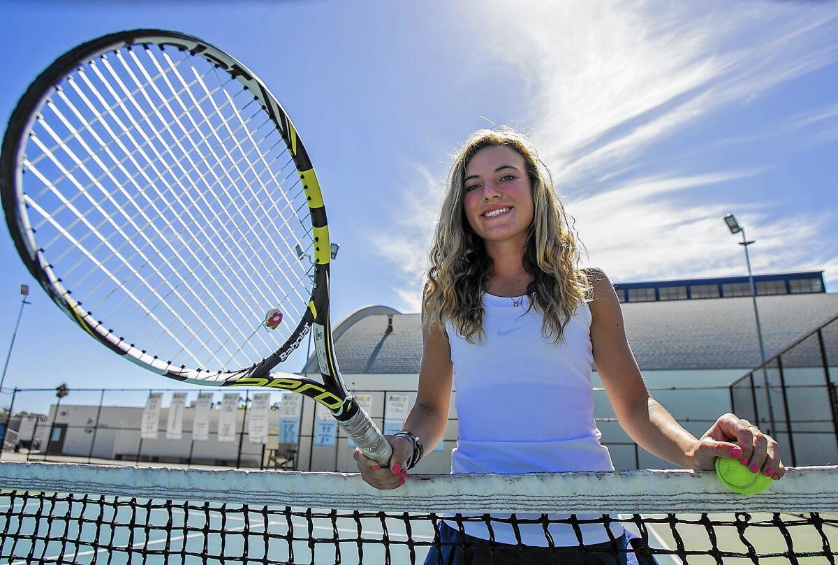 Newport Harbor senior Jenn Kingsley was named singles MVP at the Lightning Invitational tournament last weekend, helping the Sailors win the tournament for the fourth time in five years.