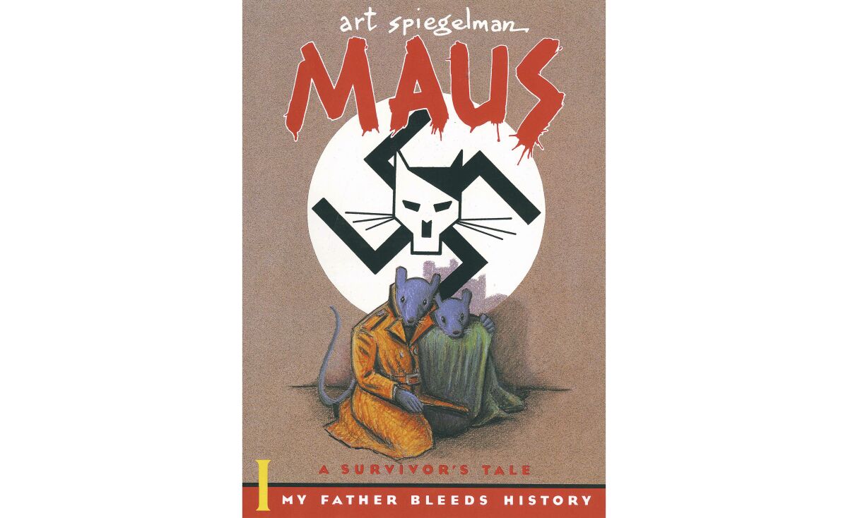 This cover image released by Pantheon shows "Maus" a graphic novel by Art Spiegelman.  