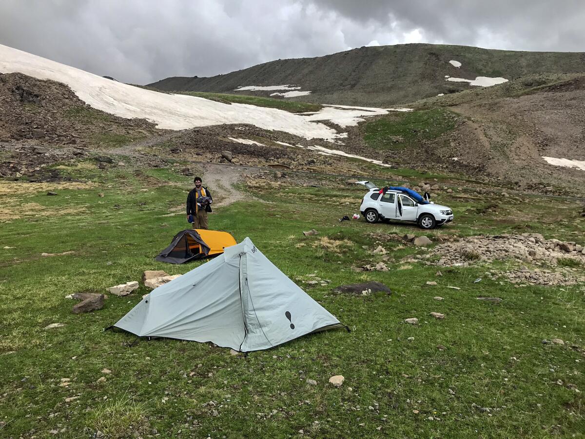 Our camp site near Kari Lake at about 10,000 feet elevation.