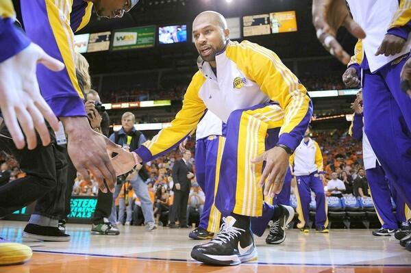 Derek Fisher was reacquired by the Lakers as a free agent in 2007.