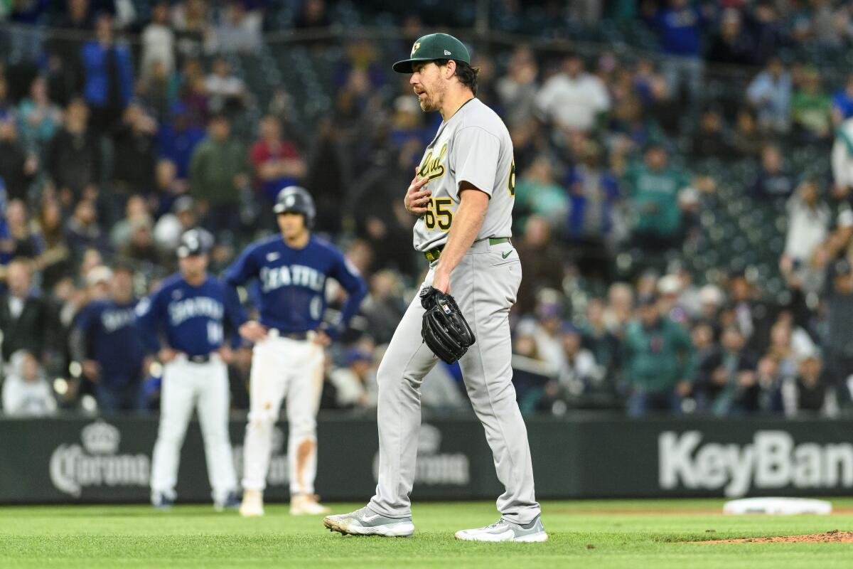 A's 10-40 start worst since 1932 Red Sox, Mariners win 3-2 behind