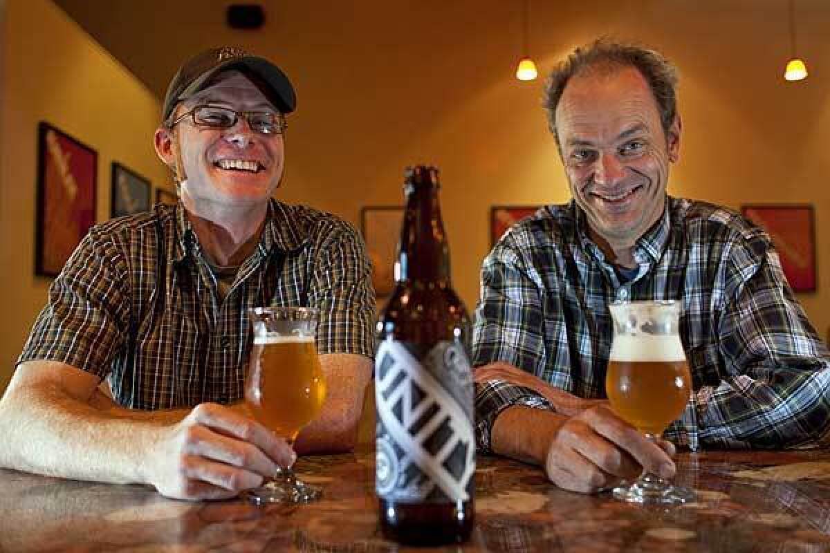 Eagle Rock Brewery, co-owned by Jeremy Raub, left, will host the third annual ERB Session Fest, which showcases creative brews made by the Eagle Rock Brewery staff.