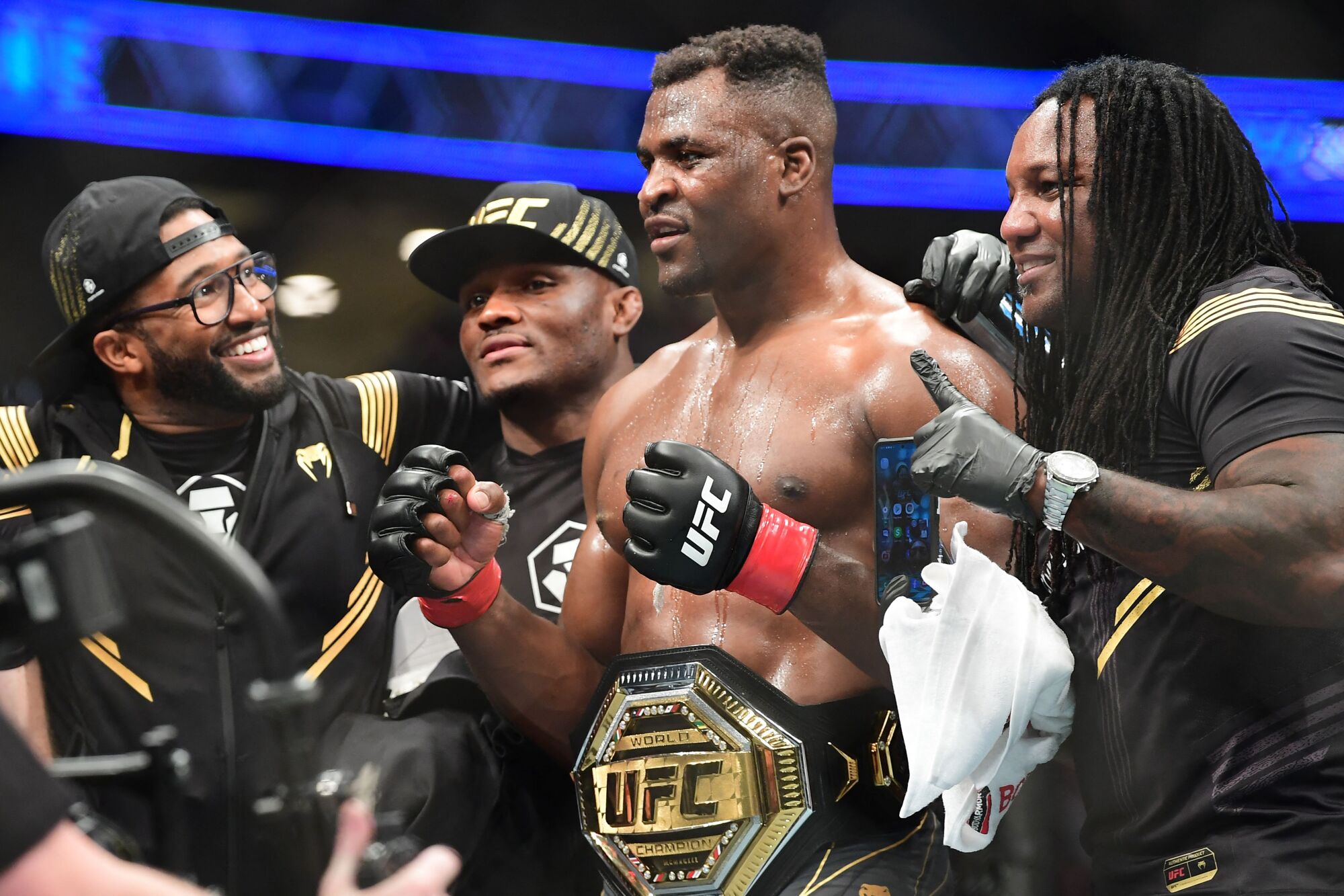 UFC 270: Francis Ngannou beats Ciryl Gane by unanimous decision - Los Angeles Times