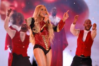 Mariah Carey performs at the Hollywood Bowl on Friday, November 17, 2023 in Los Angeles.