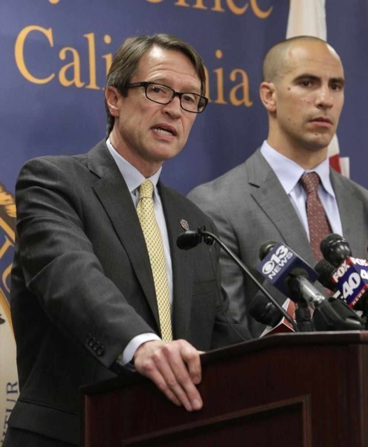 U.S Attorney Benjamin Wagner at recent Sacramento press conference. Wagner's office announced convictions in a foreclosure fraud case.
