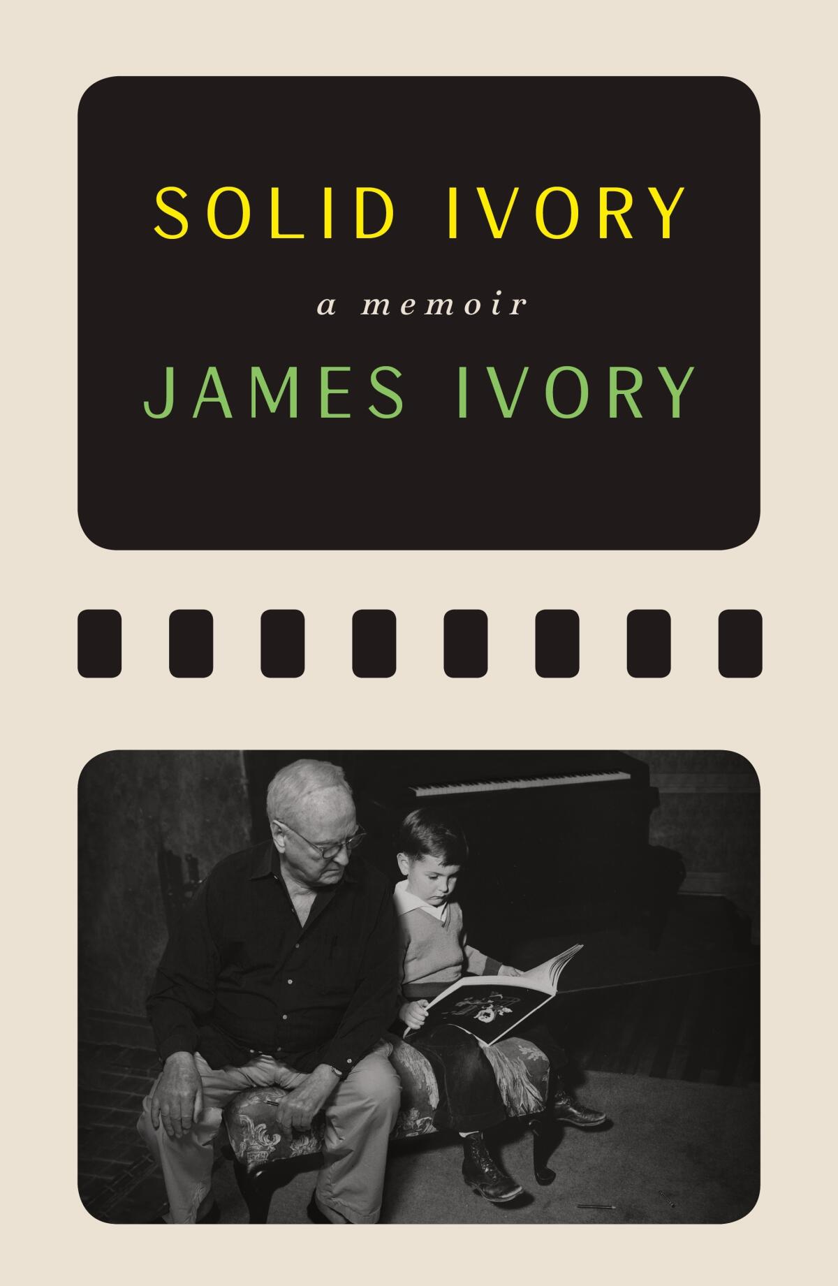 This cover image released by Farrar, Straus and Giroux shows "Solid Ivory" by James Ivory. (Farrar, Straus and Giroux via AP)