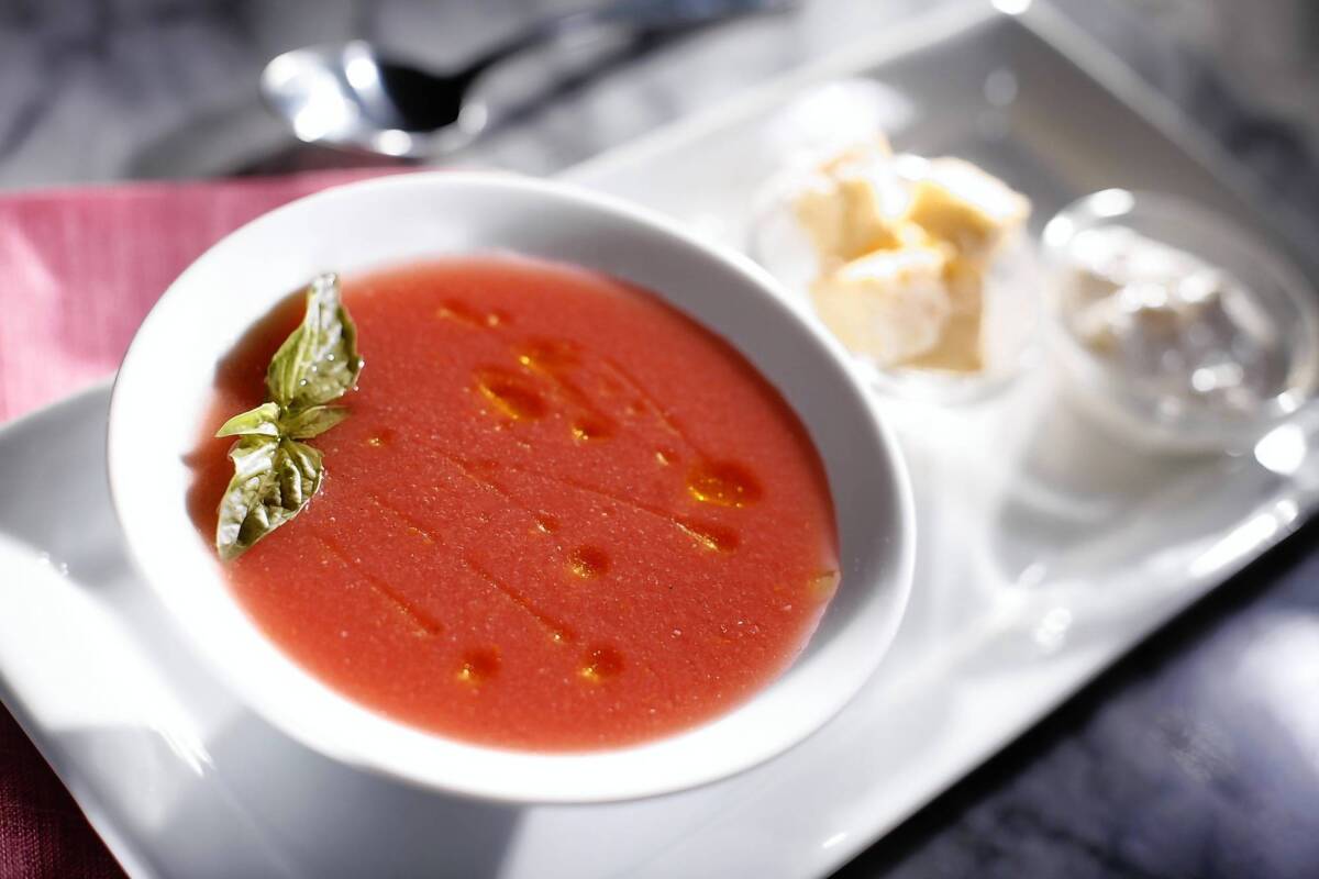 The freshness of well-selected tomatoes is what makes this soup taste great.