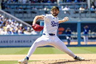 LOS ANGELES, CA - MAY19, 2024: Los Angeles Dodgers pitcher Alex Vesia (51) pitches in relief.