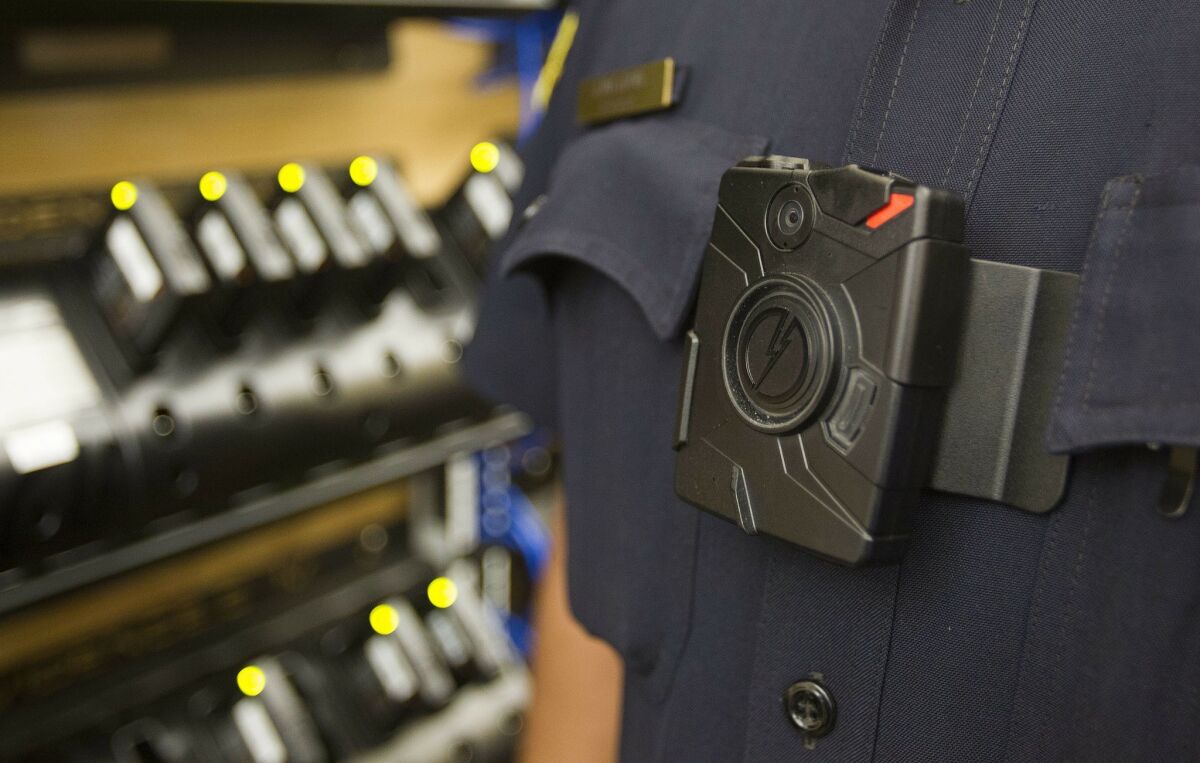 A police body camera. [U-T file] — Sean M. Haffey