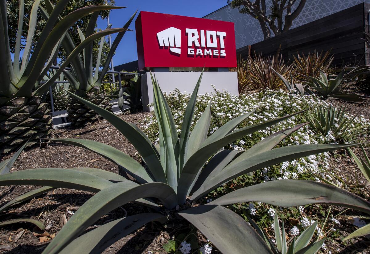 The West L.A. campus of Riot Games on Olympic Boulevard.