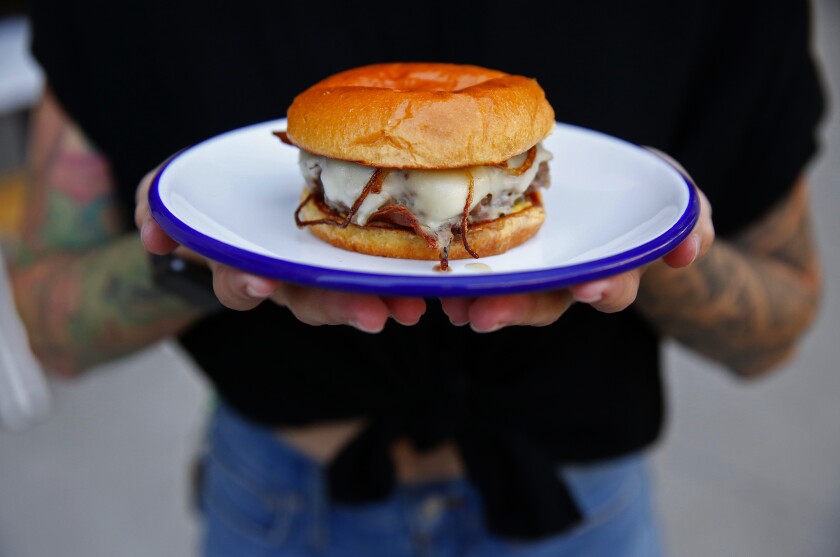 Burger at Go Get 'Em Tiger in Larchmont