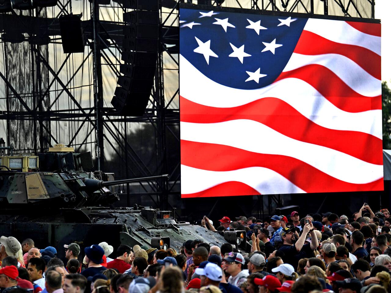 Trump’s Fourth of July speech inserts politics and protests into national celebration