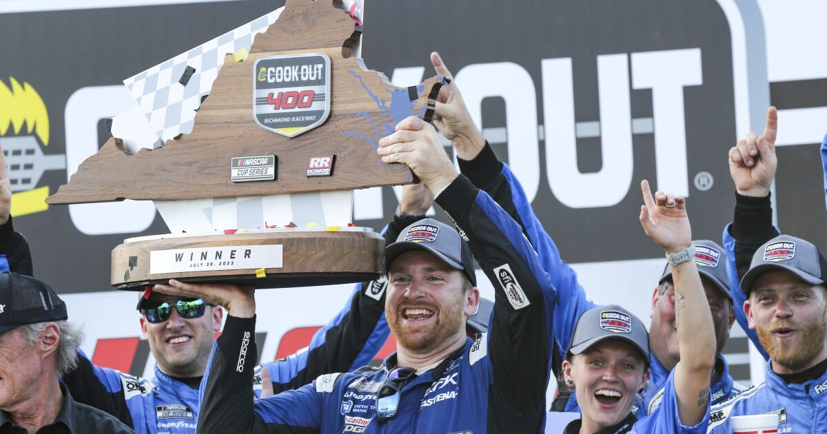 Chris Buescher wins at Richmond to clinch NASCAR Cup playoff spot