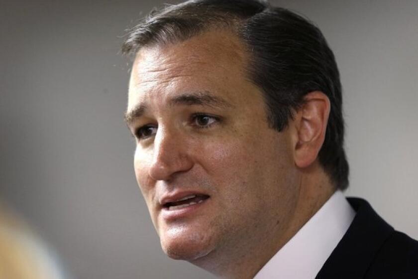 Texas GOP Sen. Ted Cruz speaks at a fundraising picnic for the Republican Party in Iowa.