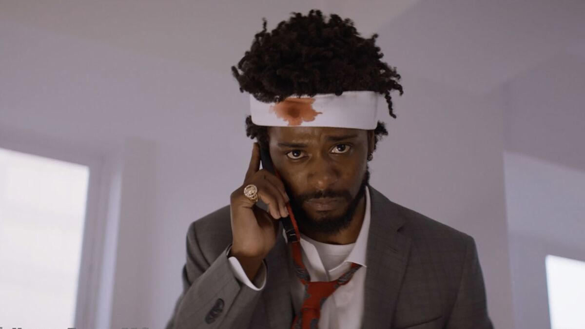 Lakeith Stanfield in the movie "Sorry to Bother You."