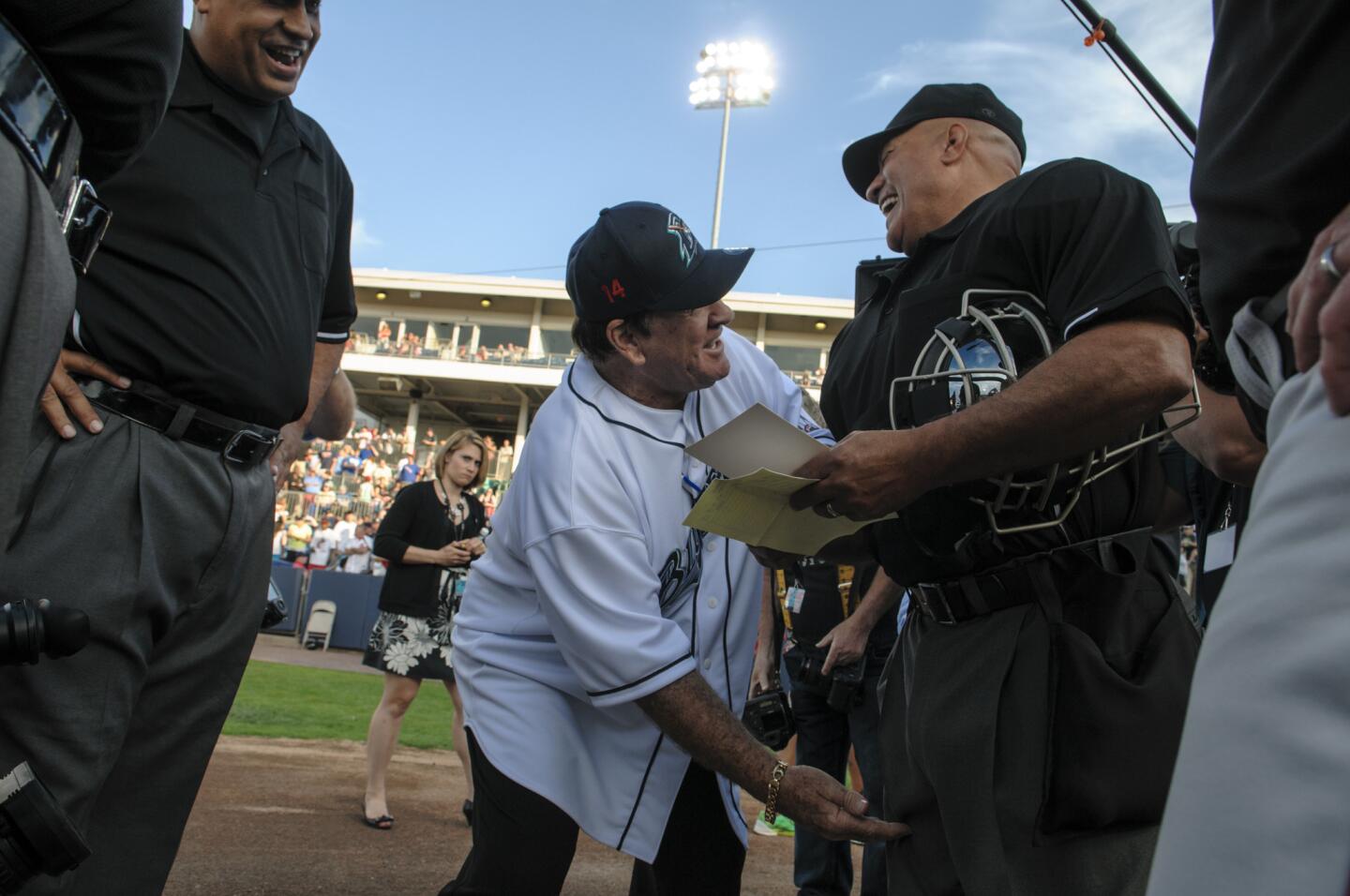 Pete Rose Manages Bluefish