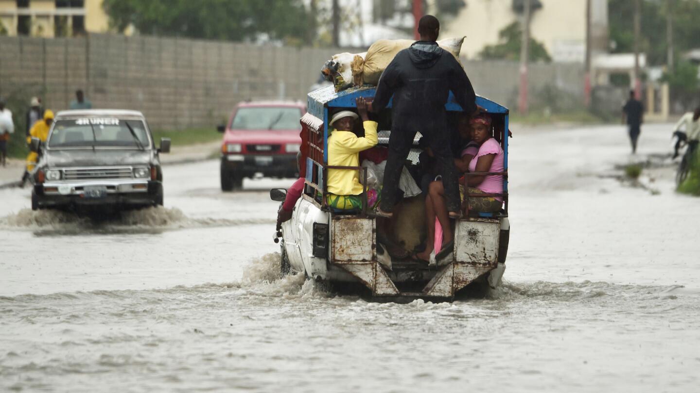 Hurricane Matthew makes landfall in Haiti