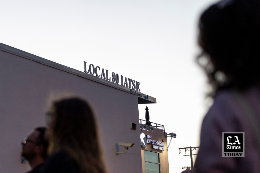 LA Times Today: Film and TV crews protest long hours, overnight shifts. ‘We are dying to entertain people’