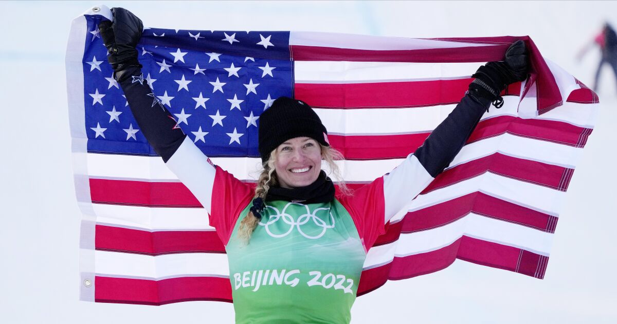 Lindsey Jacobellis wins snowboard gold at 2022 Olympics Los Angeles Times